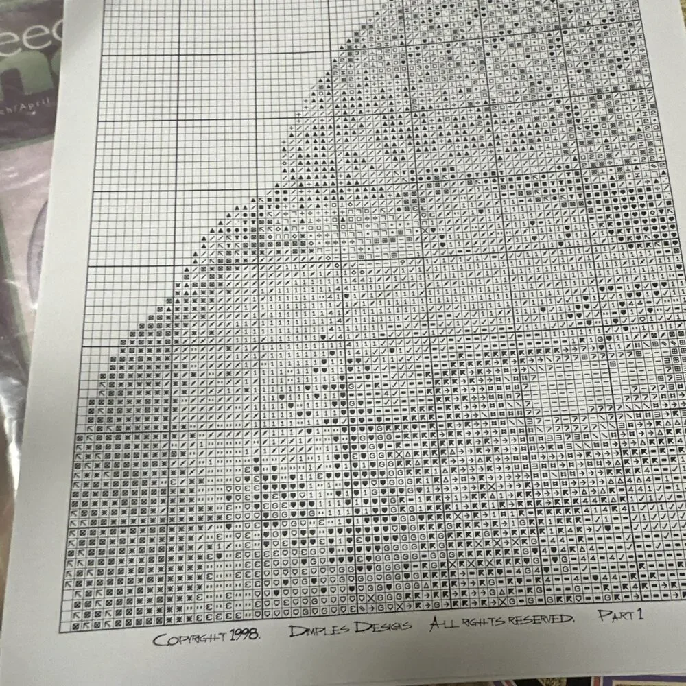 Dimples Designs Terrence Nolan Rex Counted Cross‎ Stitch Pattern